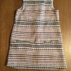 OSH KOSH Grey & Pink Striped Tweed Jumper Sz 4T